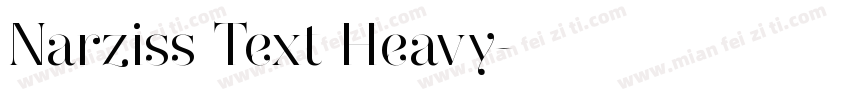 Narziss Text Heavy字体转换